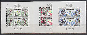 ЧССР, 1988, Олимпиада Калгари, Сеул, 3 блока ЧССР, 1988, Олимпиада Калгари, Сеул, 3 блока